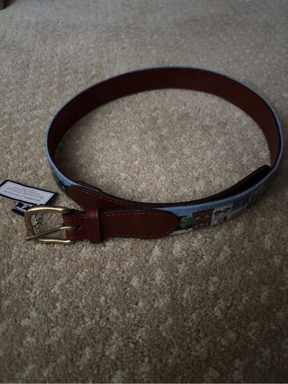 Smathers & Branson NEW TAGS Chagrin Falls Cleveland Ohio Needlepoint Belt 34